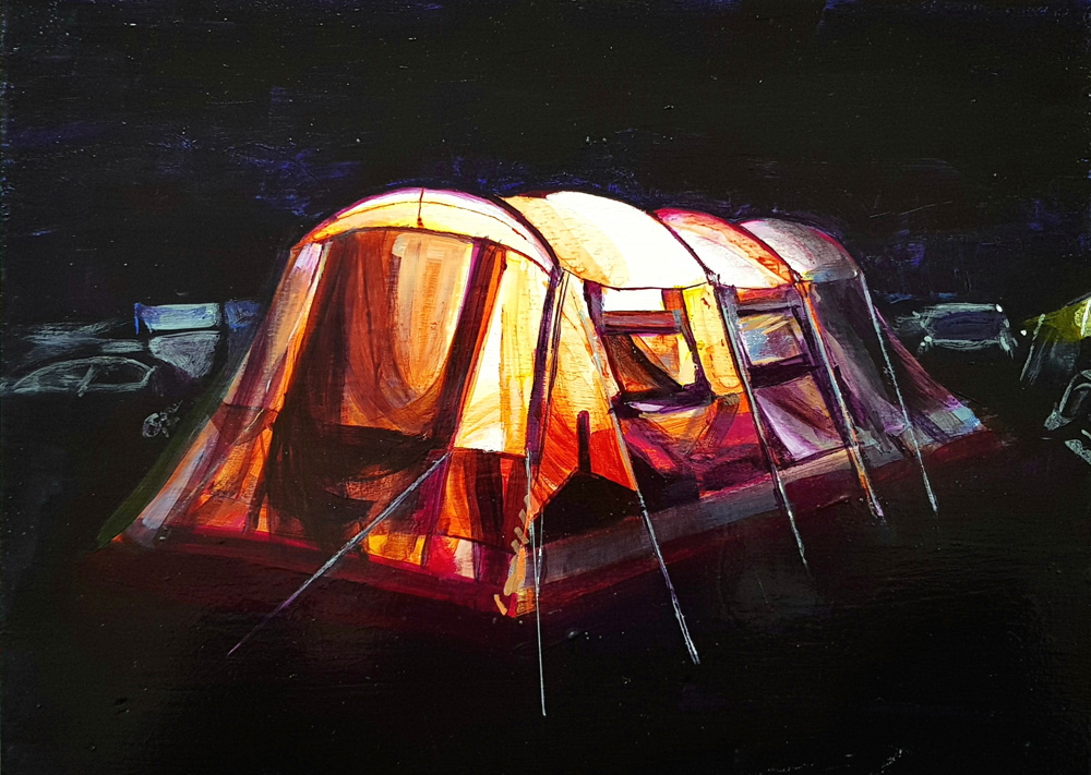 Night Tent Orange